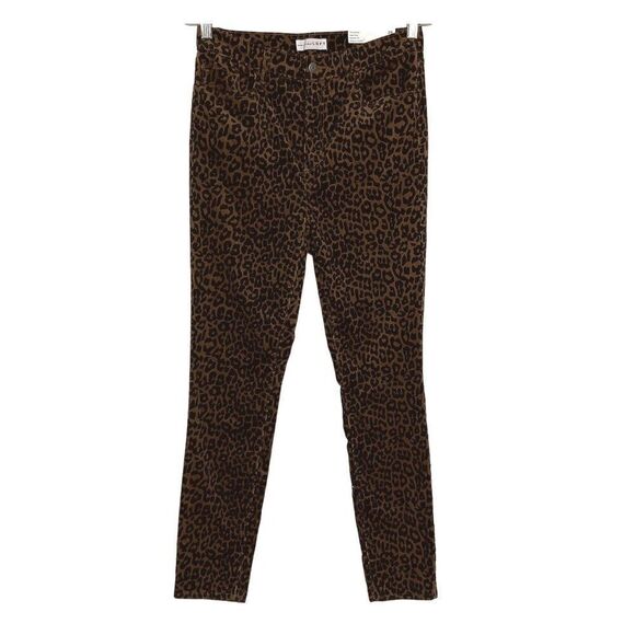 LOFT Leopard Print Skinny Corduroy Pants Size 28/6 Regular Fit, High Rise NWT - Picture 4 of 11